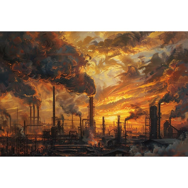 Industrial Landscape Canvas